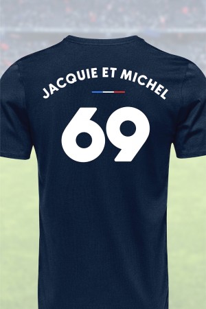Tee shirt joueur 69 Jacquie & Michel